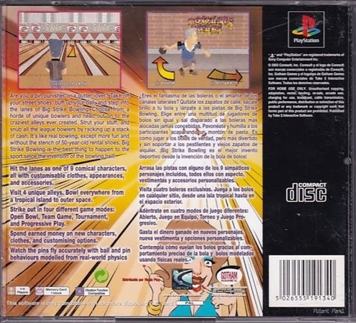 Big Strike Bowling - PS1 (B Grade) (Genbrug)